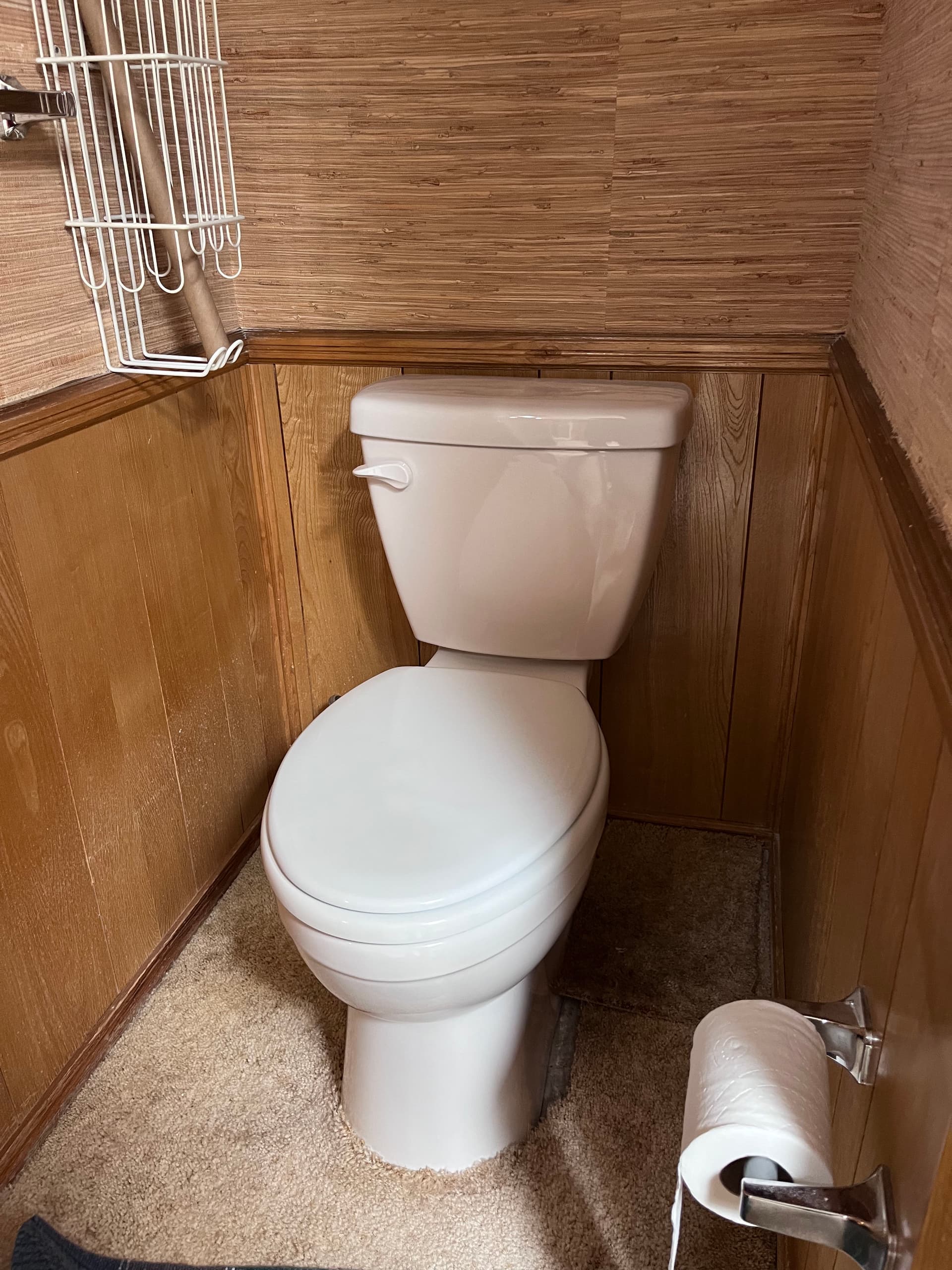 Gallery photos for Old Toilet Out, New Elongated High-Rise Model Installed: Image #2