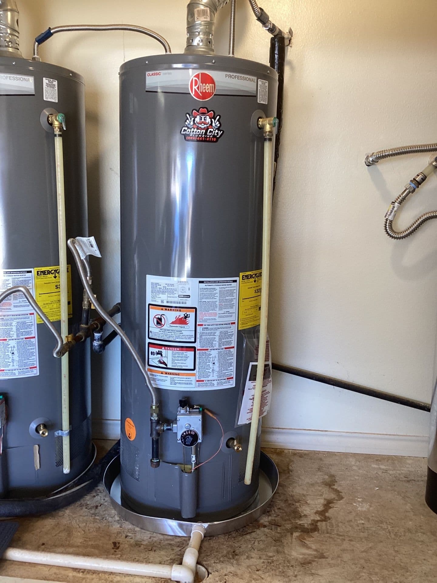 50-Gallon Rheem Natural Gas Water Heater Replacement Done Right image
