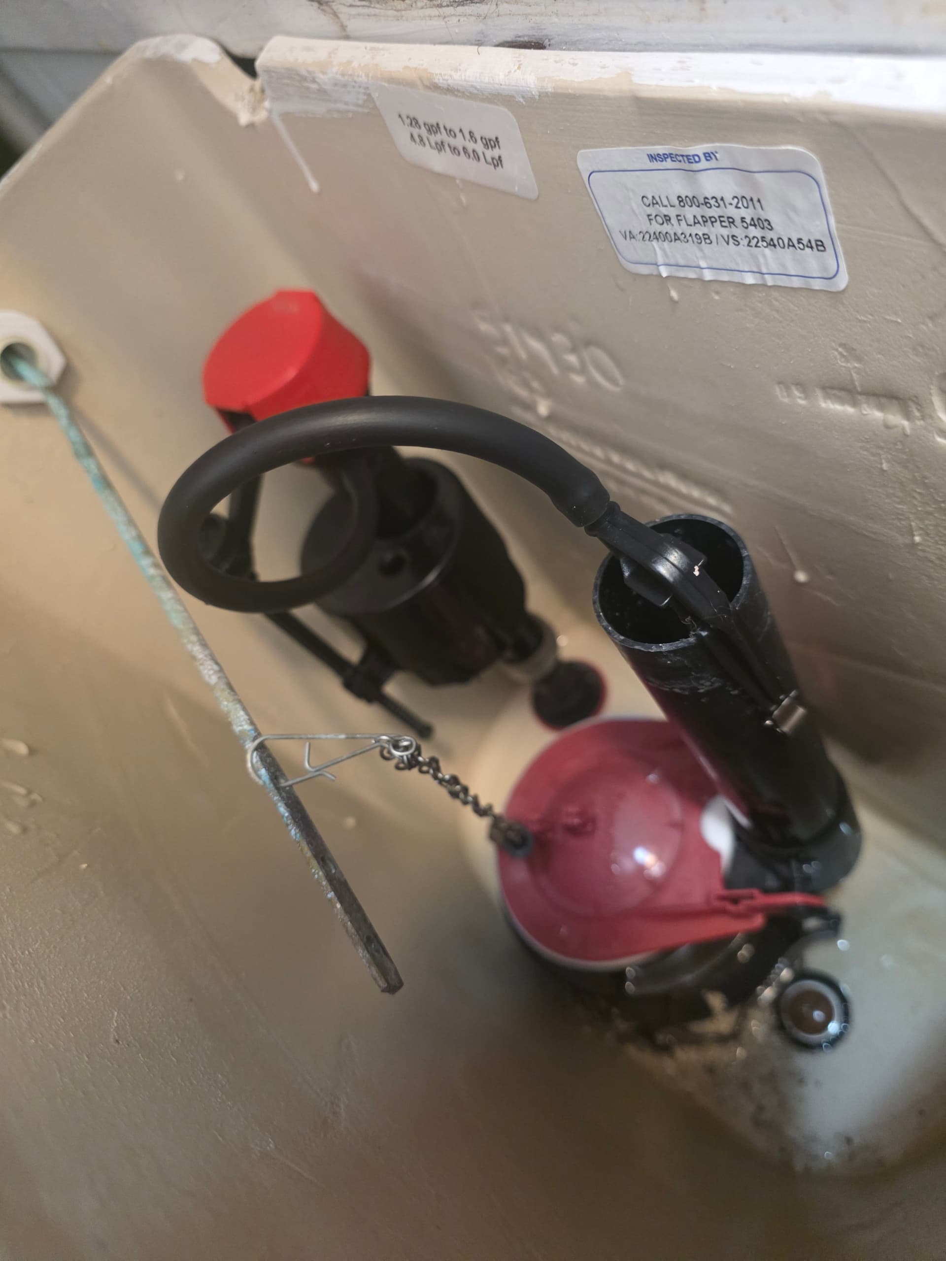 Gallery photos for Faulty Fill Valve Swap Fixes a Running Guest Restroom Toilet: Image #1