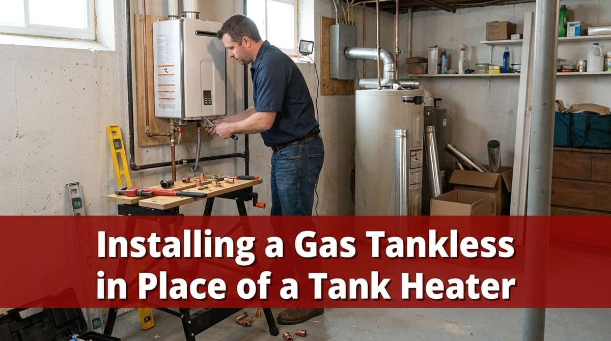 Featured post - Installing a Gas Tankless in Place of a Tank Heater