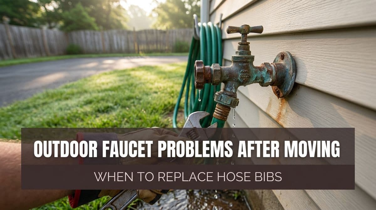 Outdoor Faucet Problems After Moving & When to Replace Hose Bibs image
